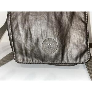 Kipling Small Crossbody Bag Metallic Gray